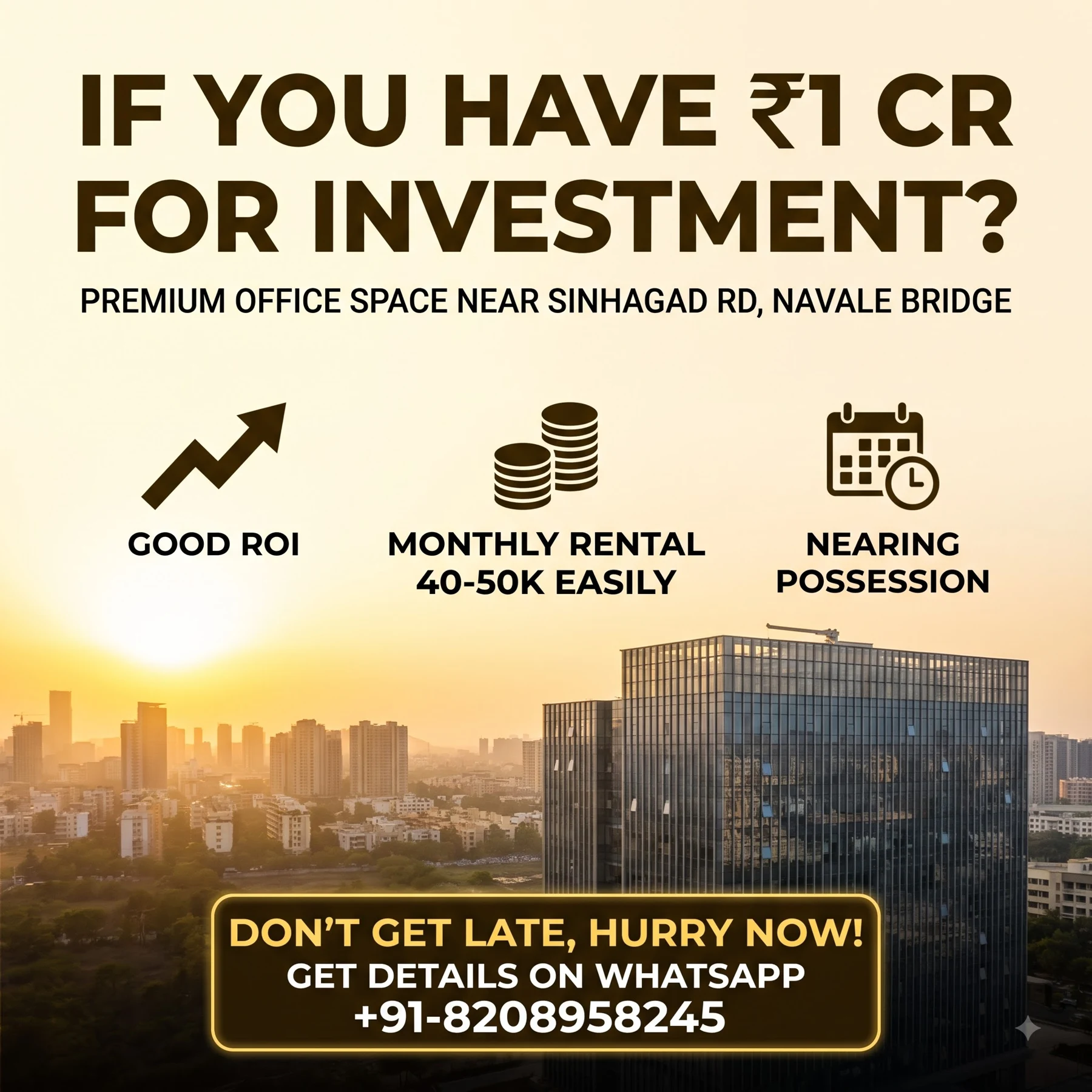 Pune commercial office investment ad creative